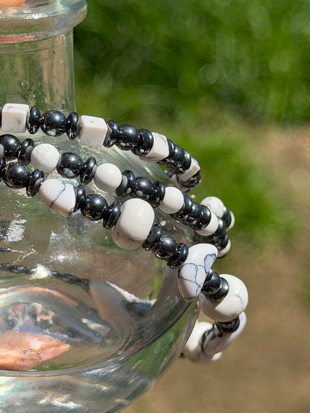 Hematite & White Howlite Collection
