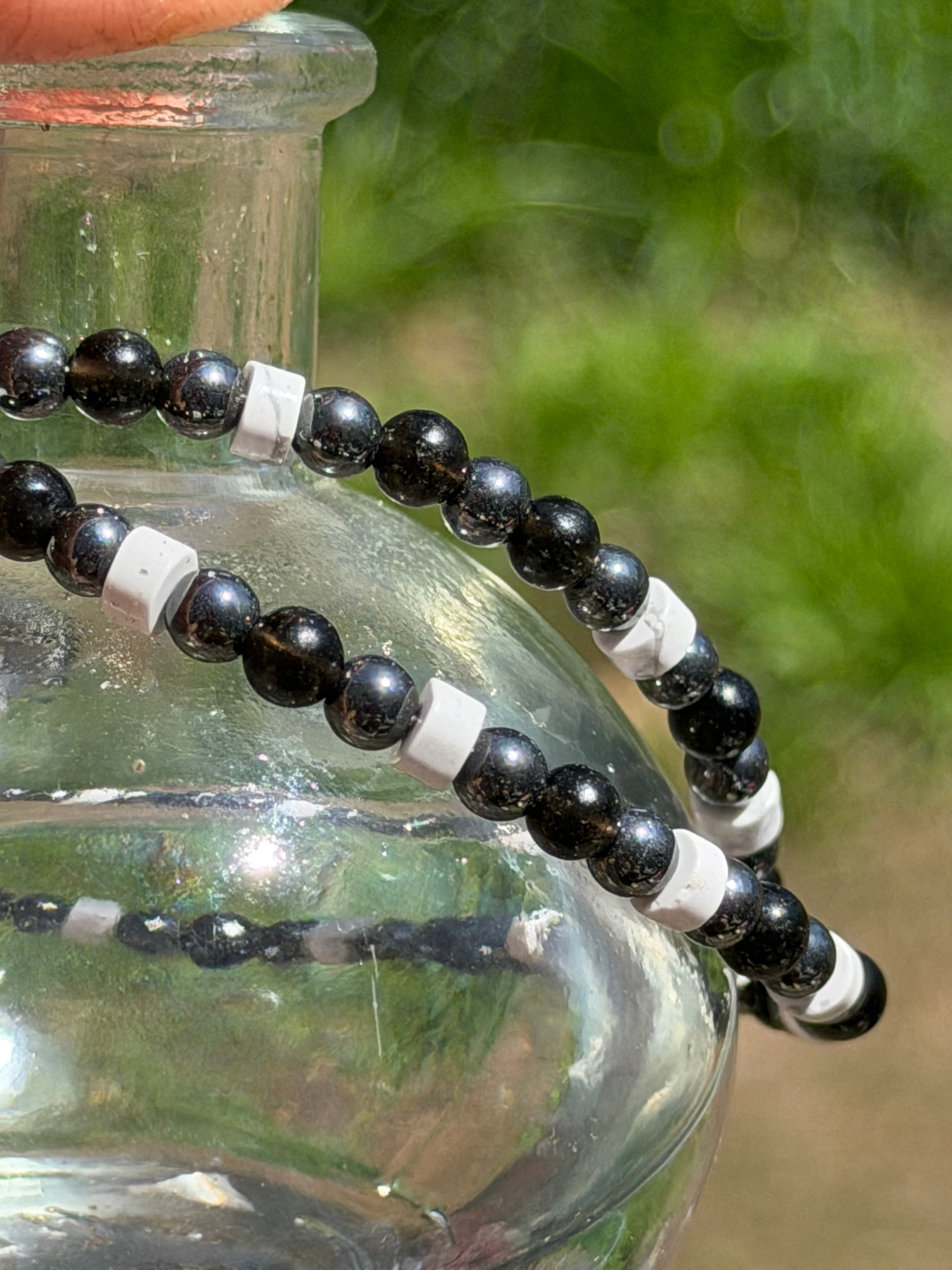 Hematite & White Howlite Collection