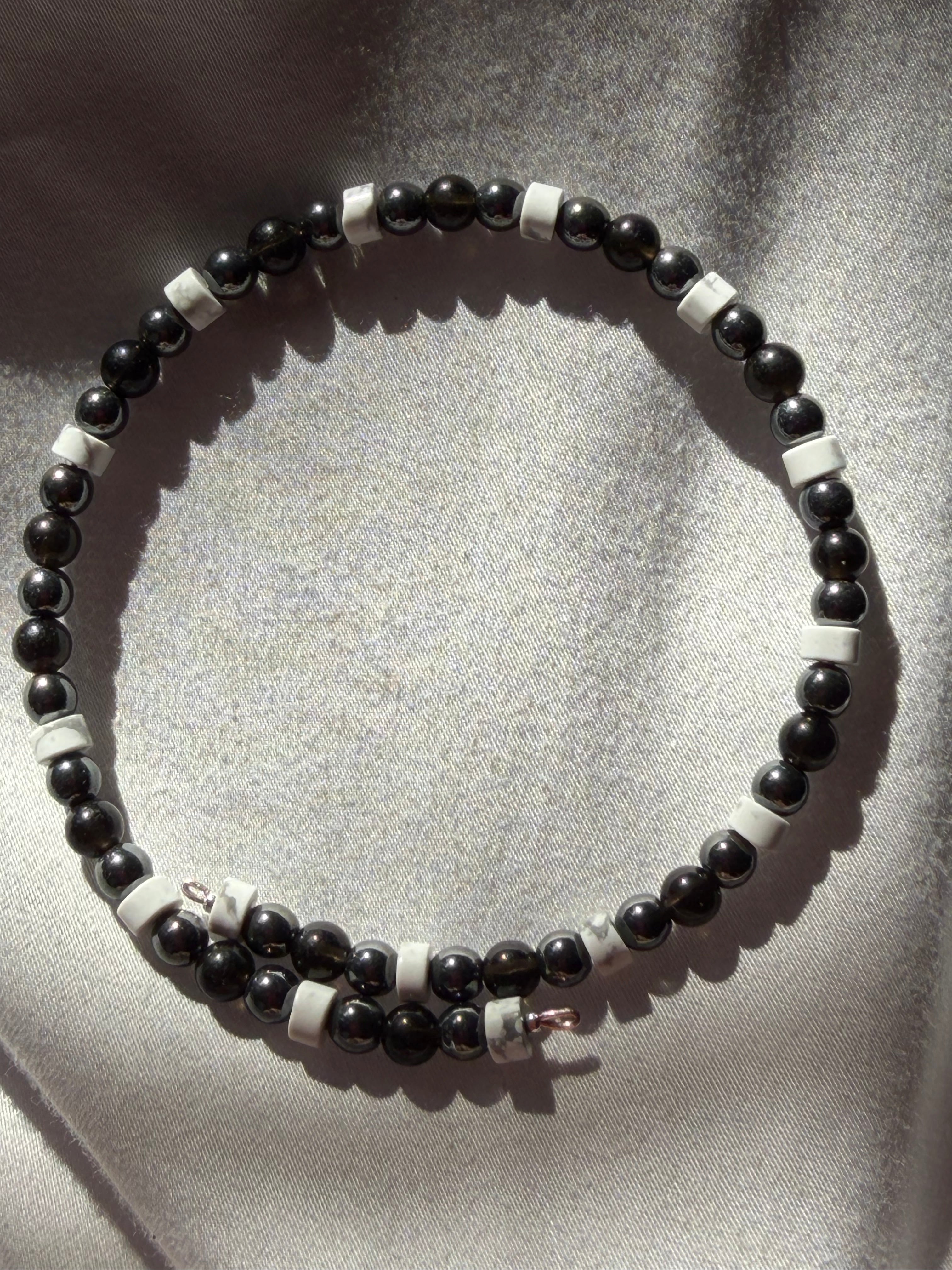 Hematite & White Howlite Collection
